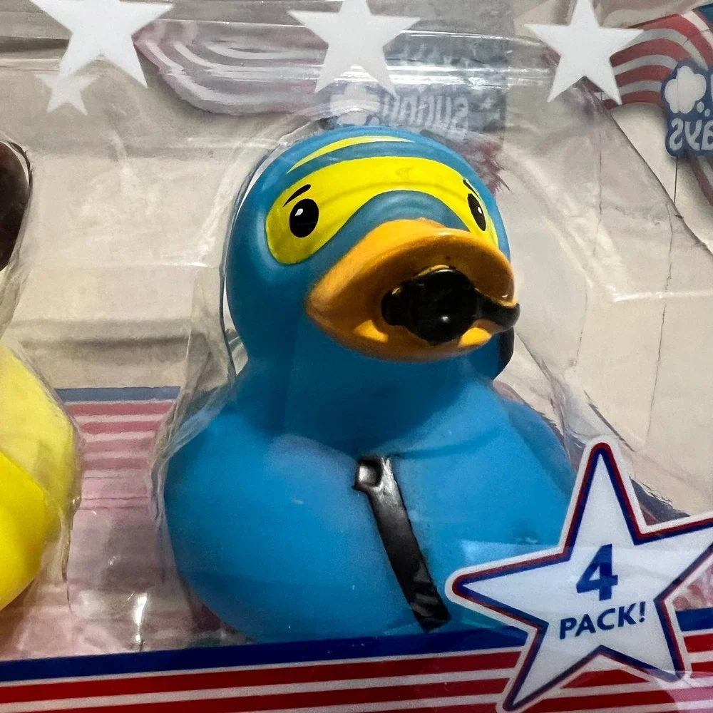 Sunny Days 4 Pack‎ Rubber Ducks Statue of Liberty Rockstar Cowboy Scuba